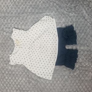 Matilda Jane ruffle short /top set size 2